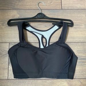 Black high impact sports bra